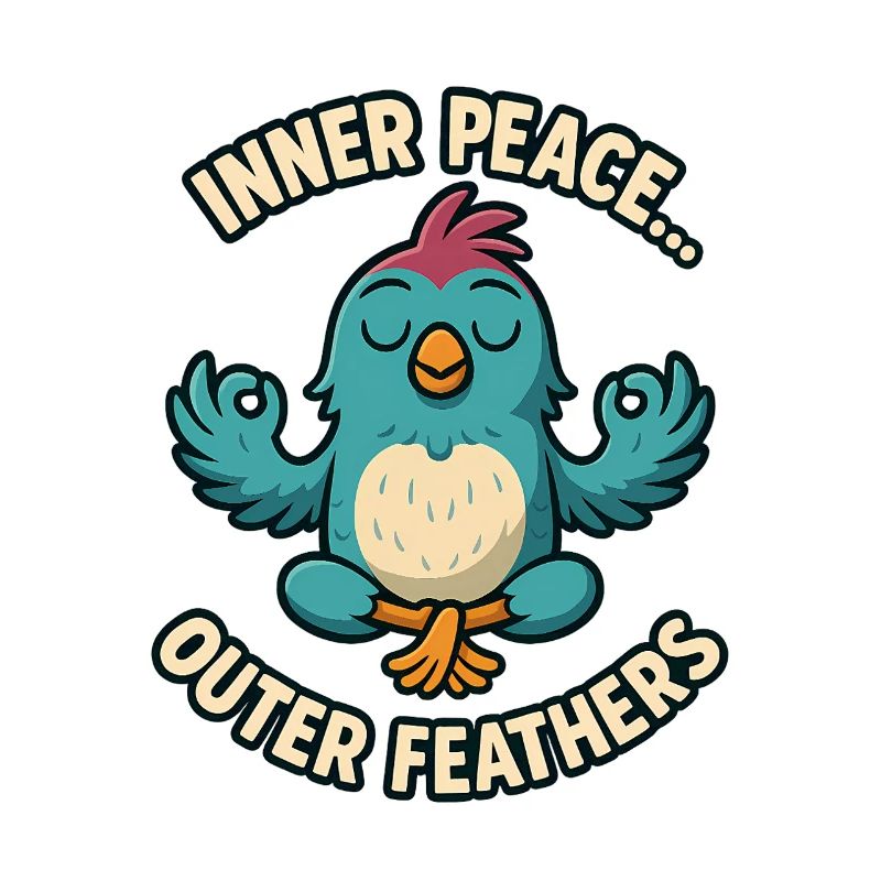 Inner Peace Outer Feather Design