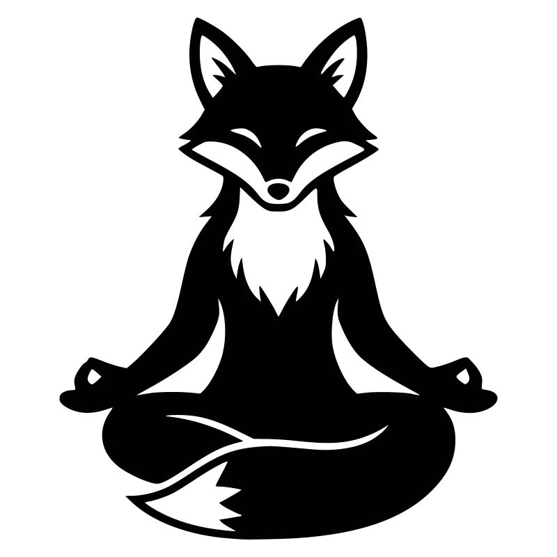 Meditierender Fuchs Zen