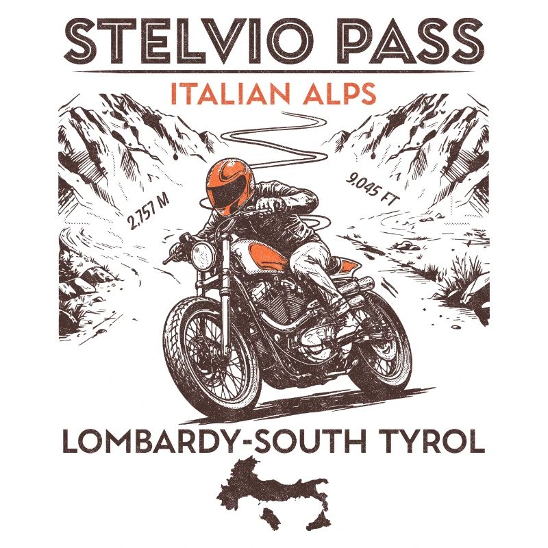 Stelvio-Pass Italien – Oldtimer-Motorrad-Alpenstraße