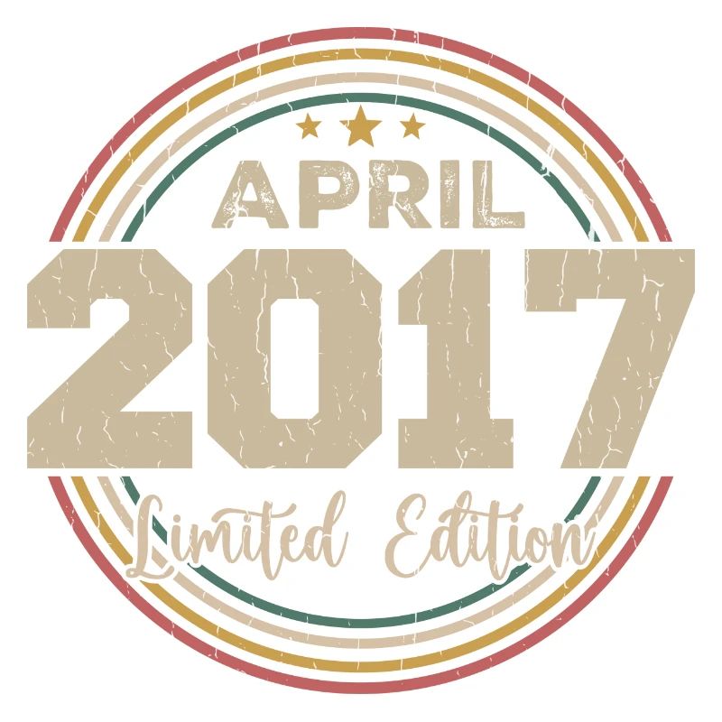 April 2017 Geburtstagsgeschenk April 2017 Retro