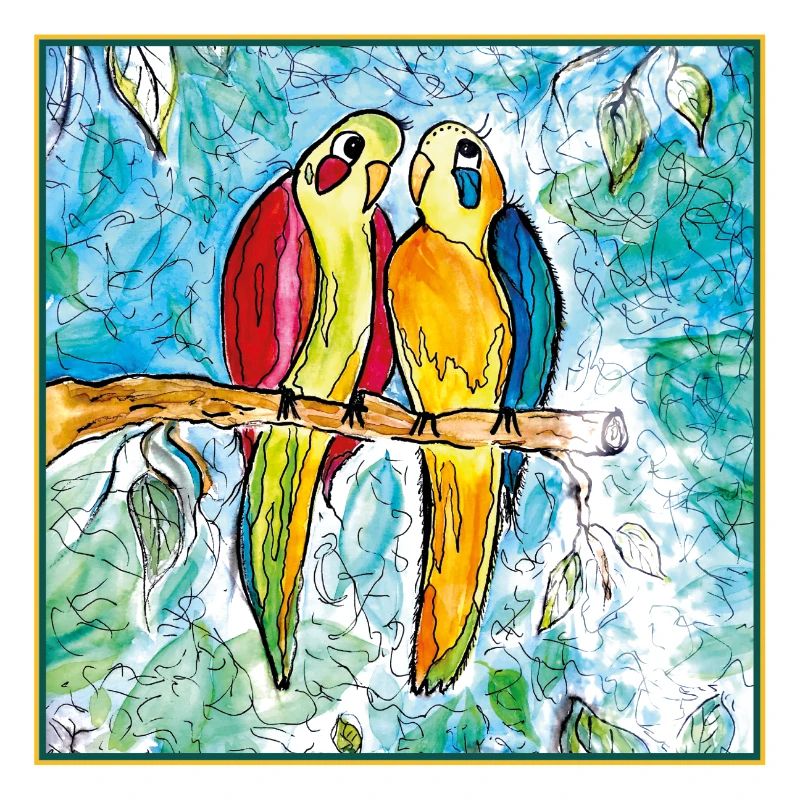Papageien-Paar