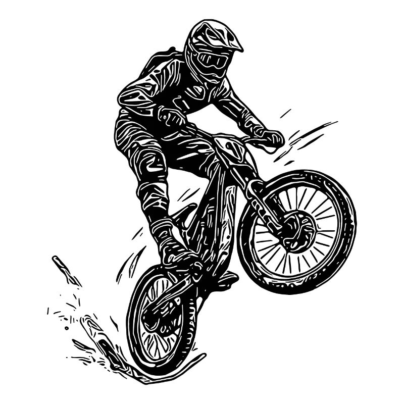 Cooler Radfahrer Mountainbiker