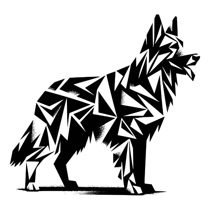 Geometrischer Schäferhund