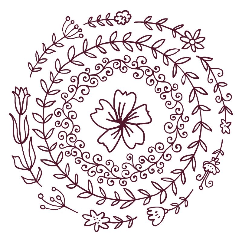 Blumen Spiral Mandala