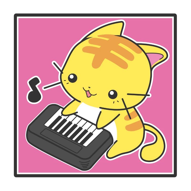 Pianist Katze