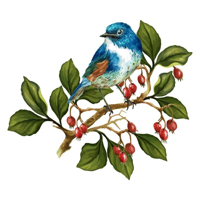 Bunter Vogel