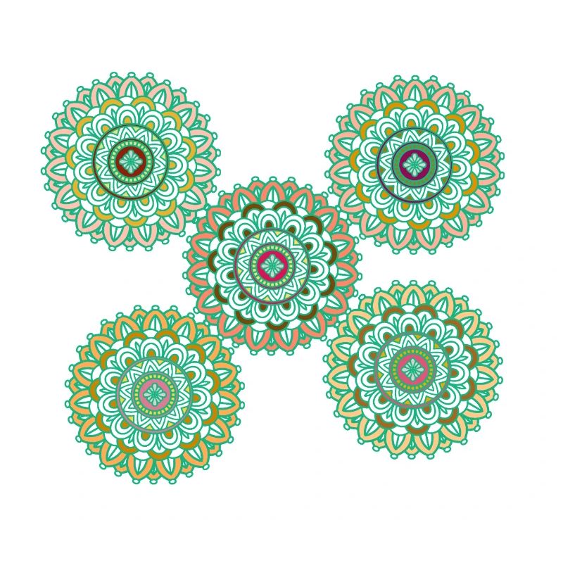 grünes mandala