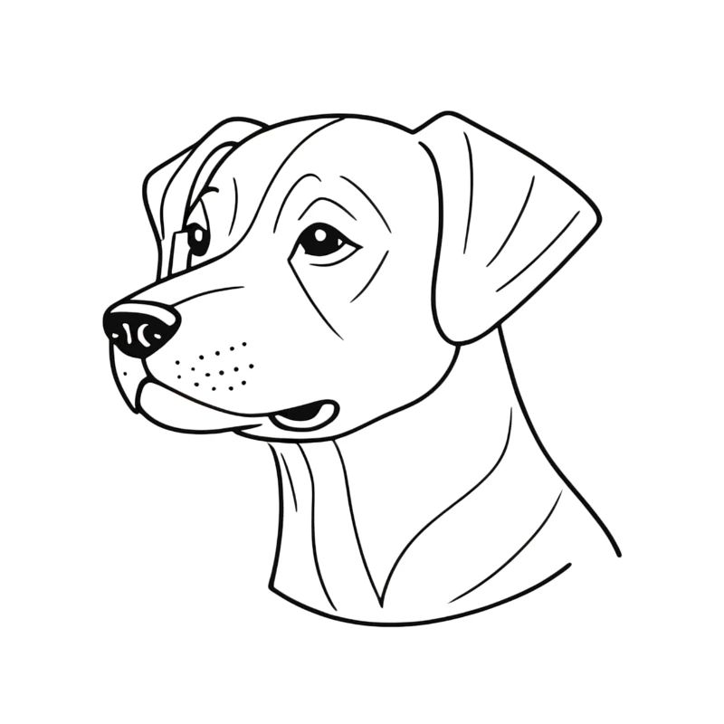 Stylischer Hund