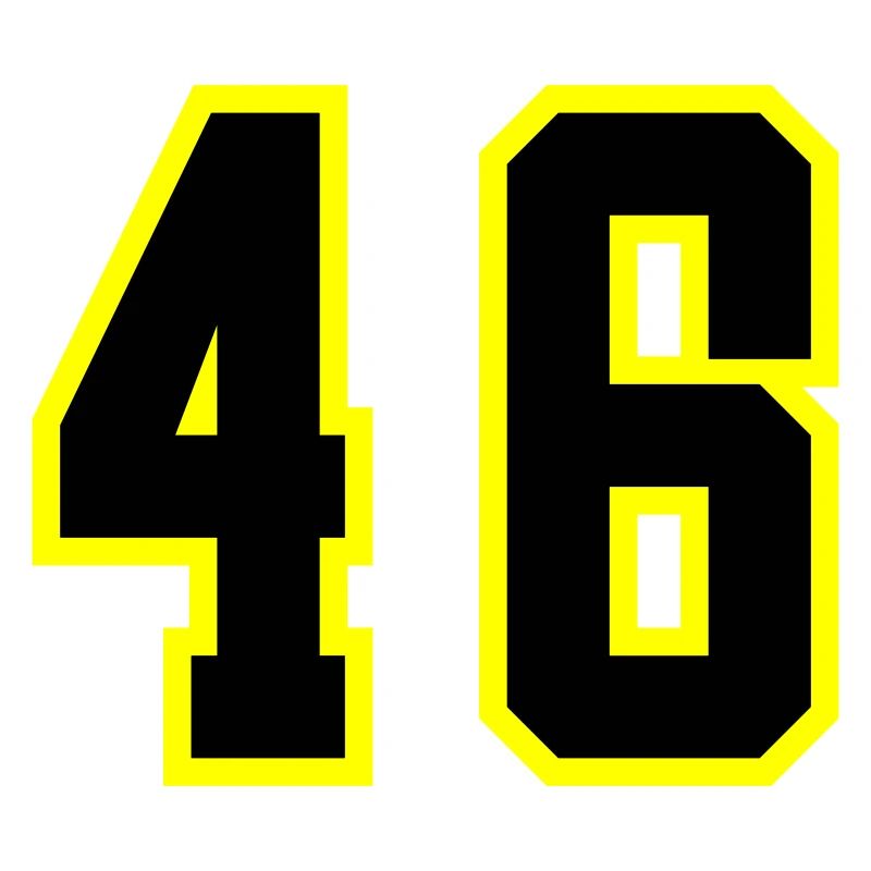 46 Zahl Trikot