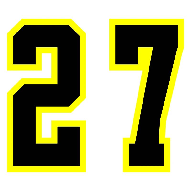 27 Zahl Trikot