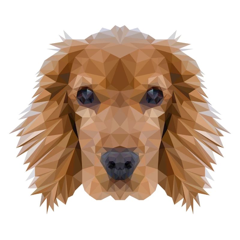 Cocker Spaniel Dog Polygon Design