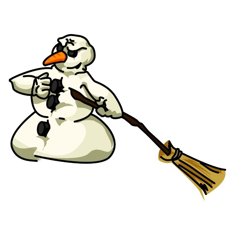 mad snowman