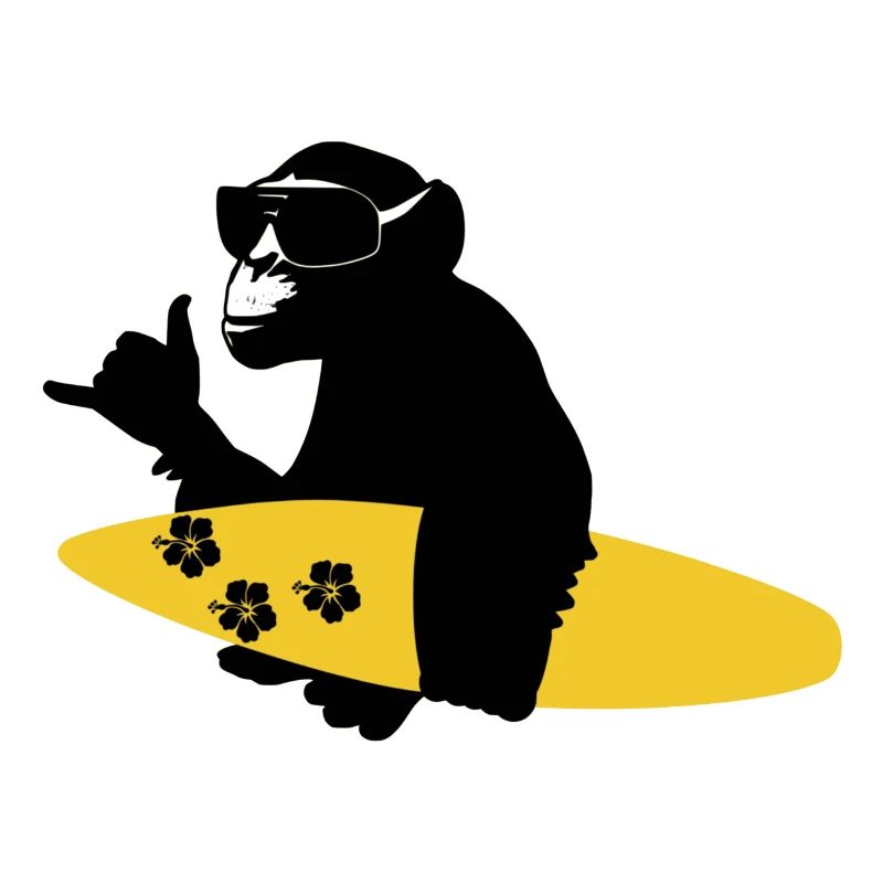 surfing monkey