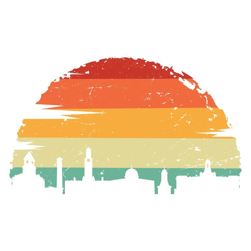 Vivid Sunset Skyline