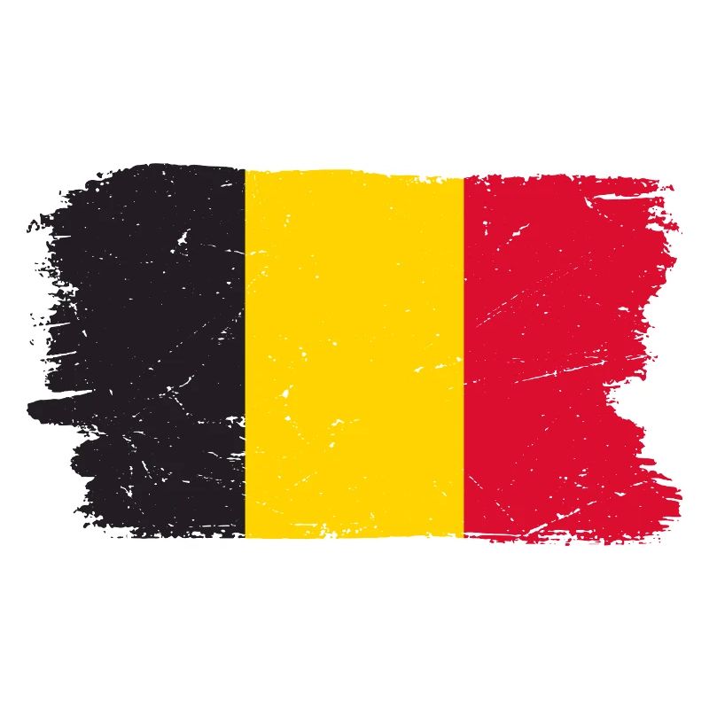 Pinselstrich der belgischen Flagge