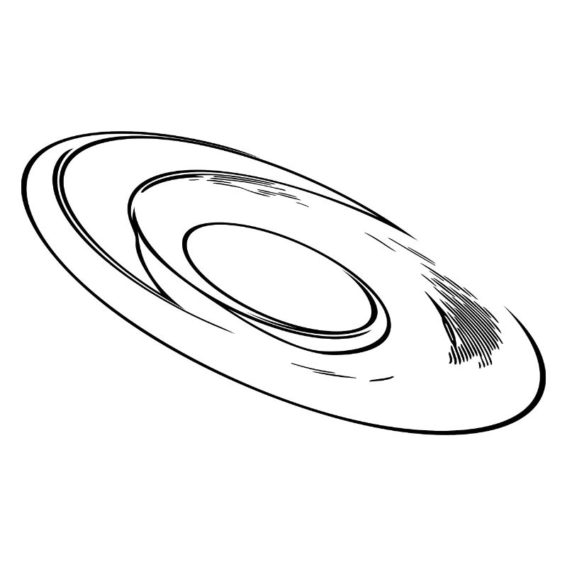 Geometric three-dimensional circular disk