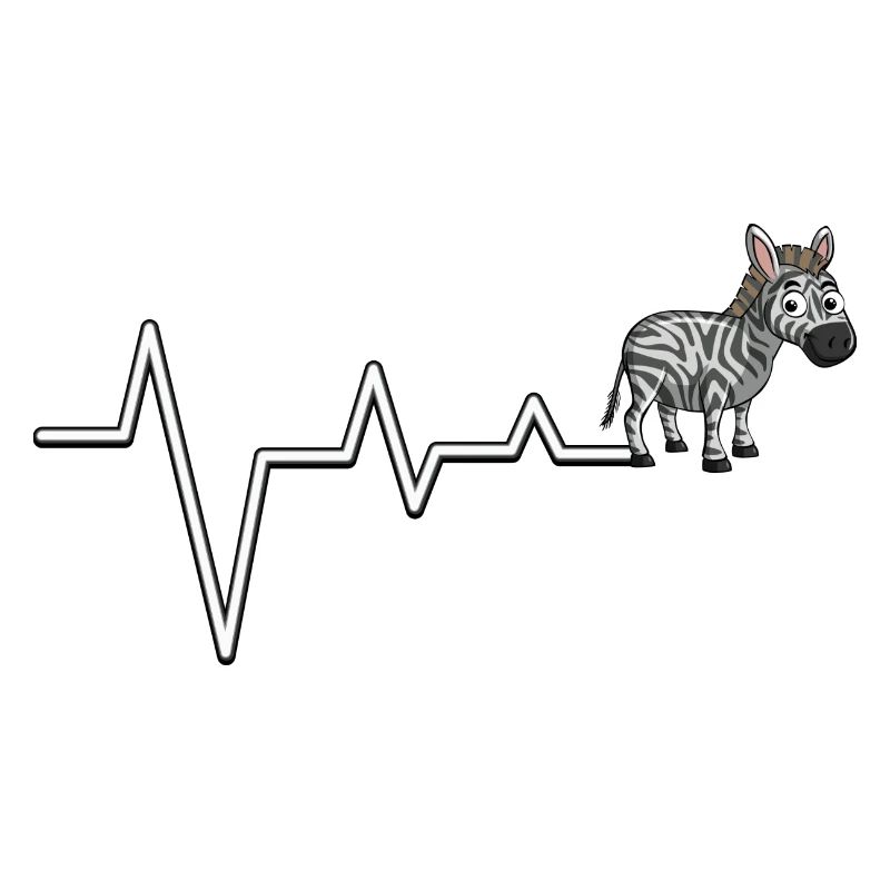 Zebra EKG Line Tee