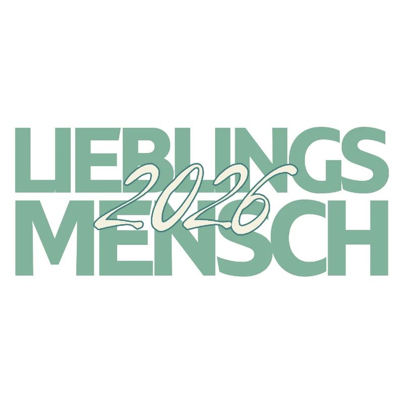 Lieblingsmensch 2026 Mint Script