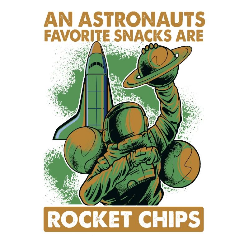 Les astronautes mangent des chips de fusée au petit-déjeuner - Blagues
