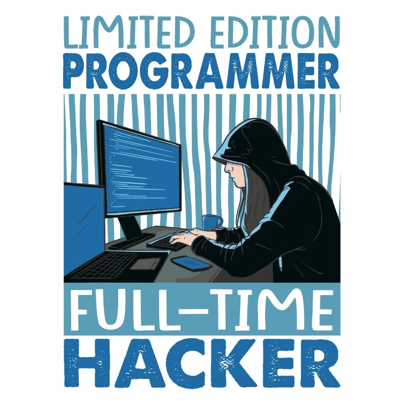 Limited Edition Programmer Full-Time Hacker - Funn