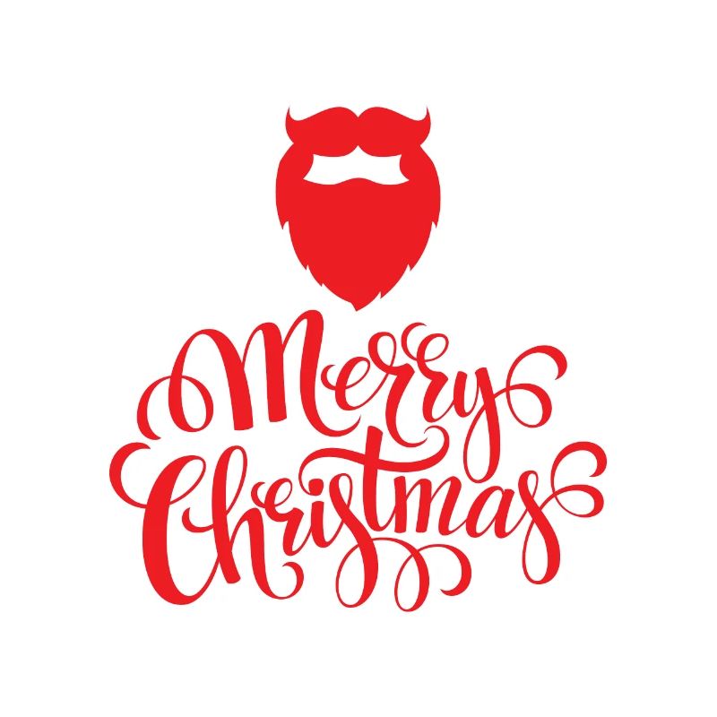 Weihnachtsdesign Weihnachtsmannbart
