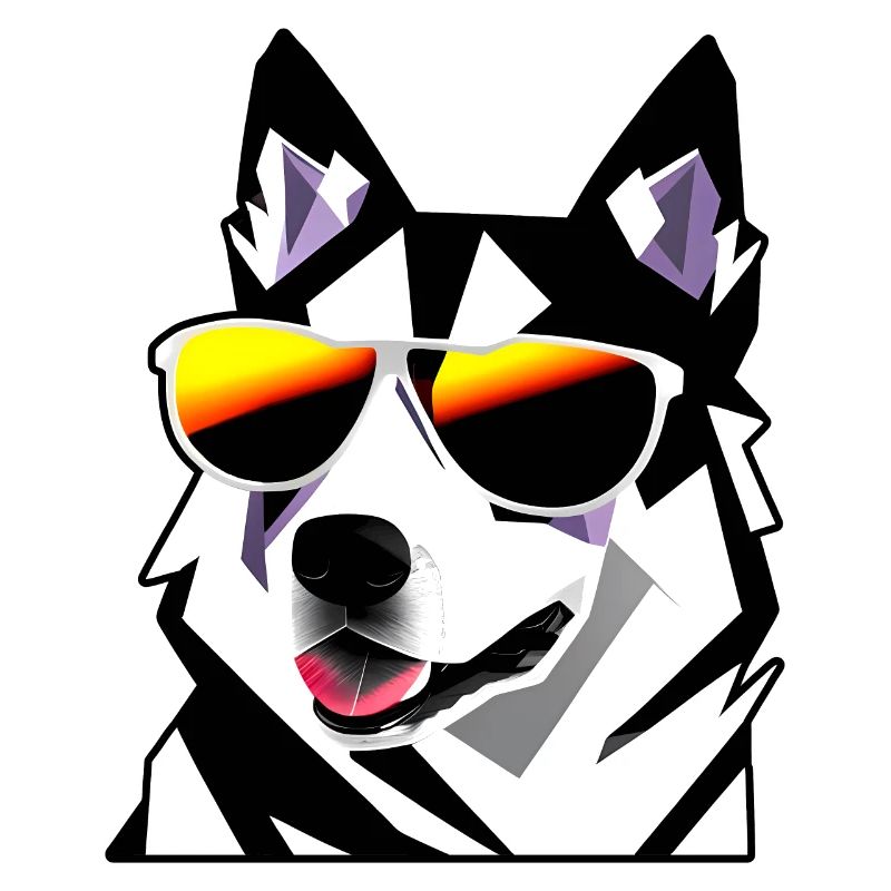 Hund mit Sonnenbrille