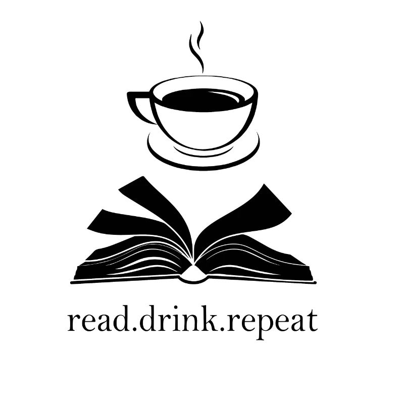 Book and Cup Silhouette - Read. Drink. Repeat.