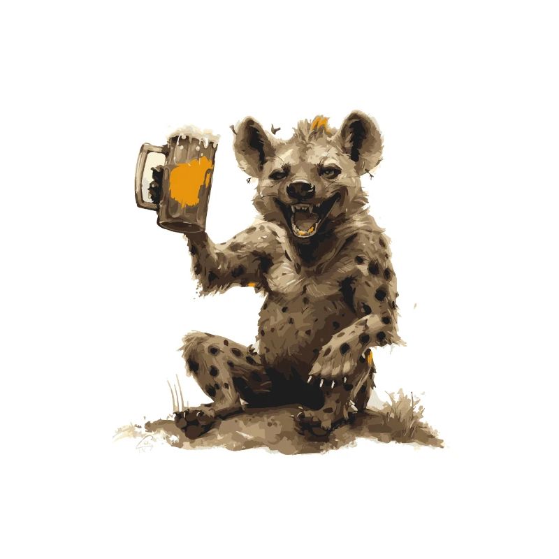 Hyäne Bier Lustig