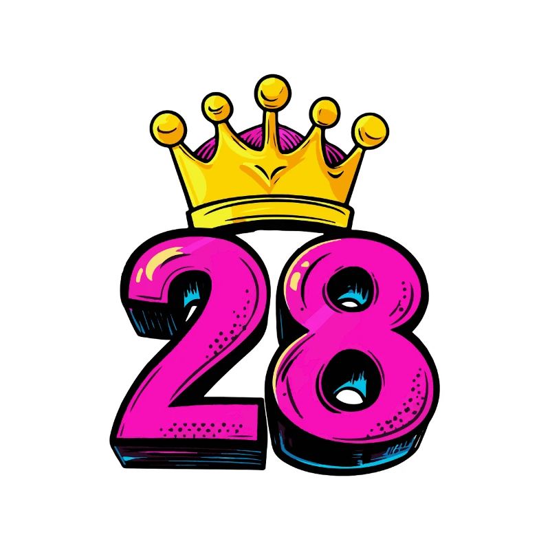 28 Zahl Krone