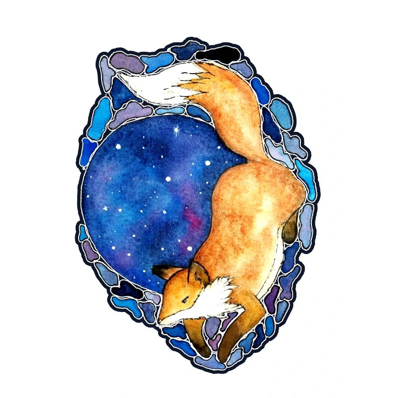 Galaxie Mond Rotfuchs