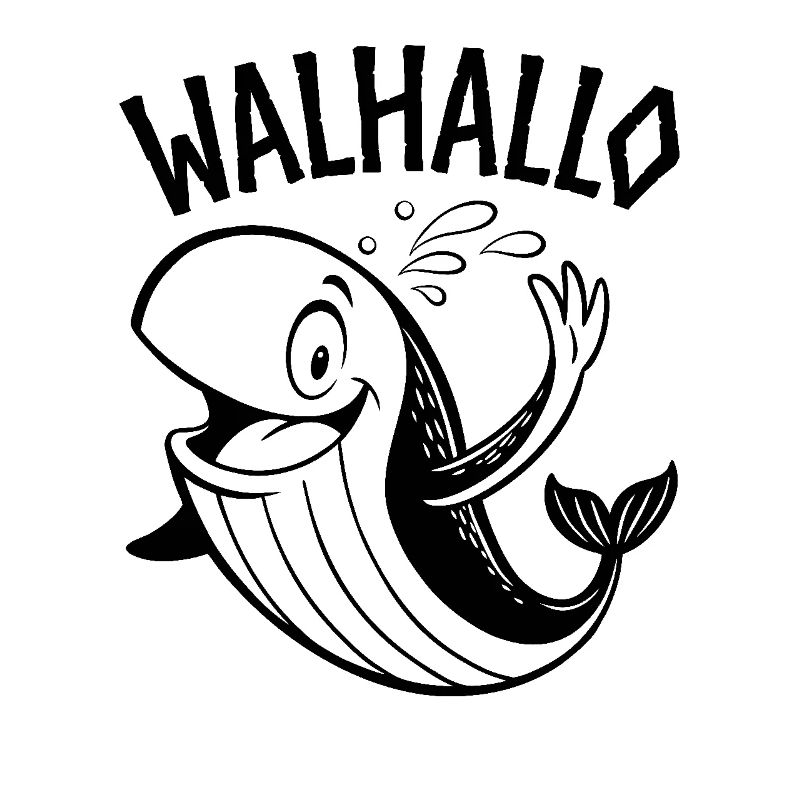 Walhallo - Ein freundlicher Wal sagt Hallo