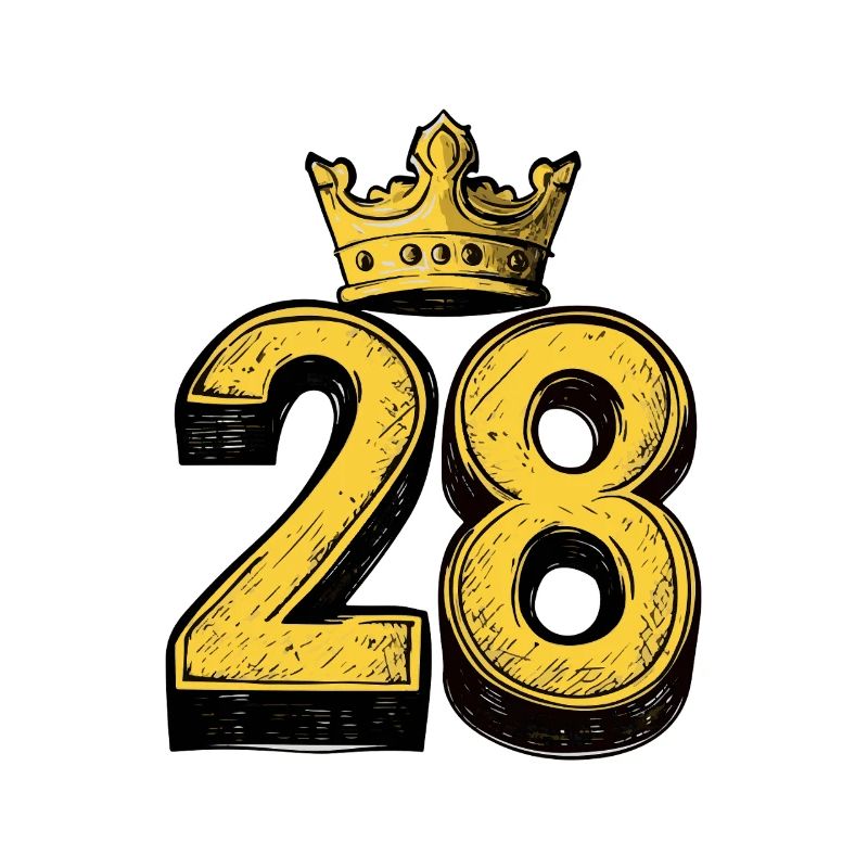 28 Zahl Krone