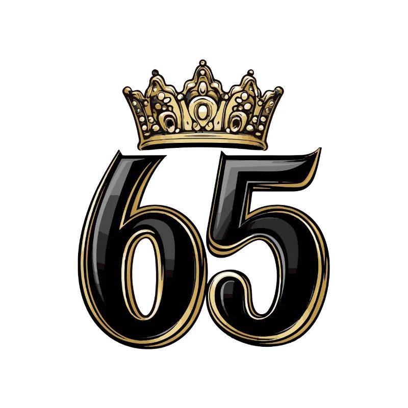 65 Zahl Krone