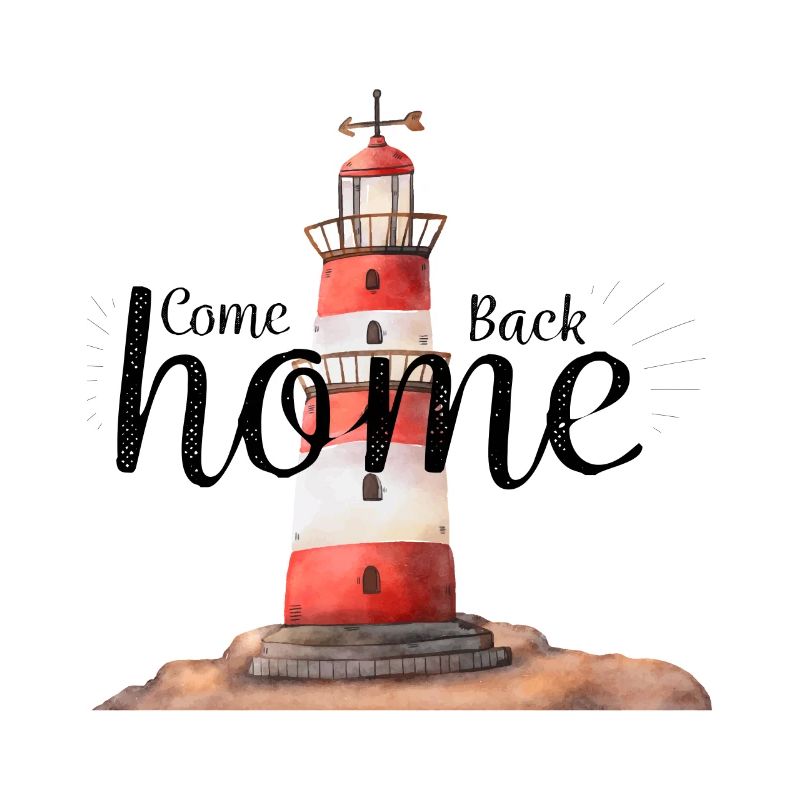 Lighthouse design Welcome back home