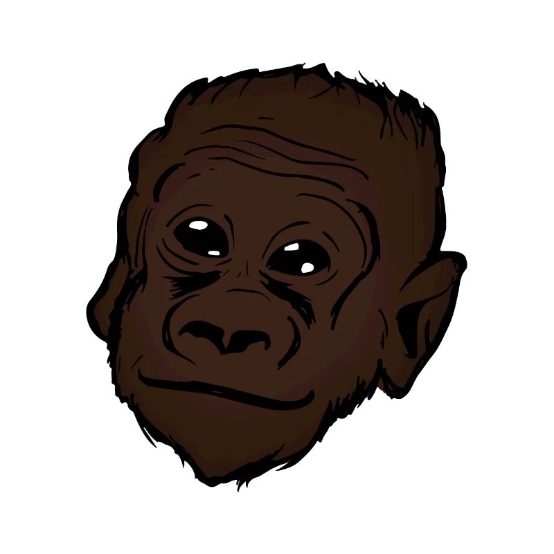 Gorilla Tiermotiv