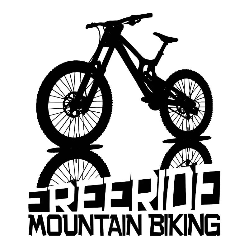 Freeride Mountainbike Silhouette