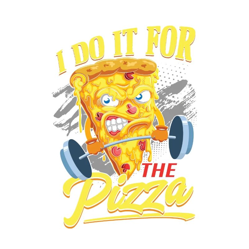 Pizza dumbbell I'm only here for pizza