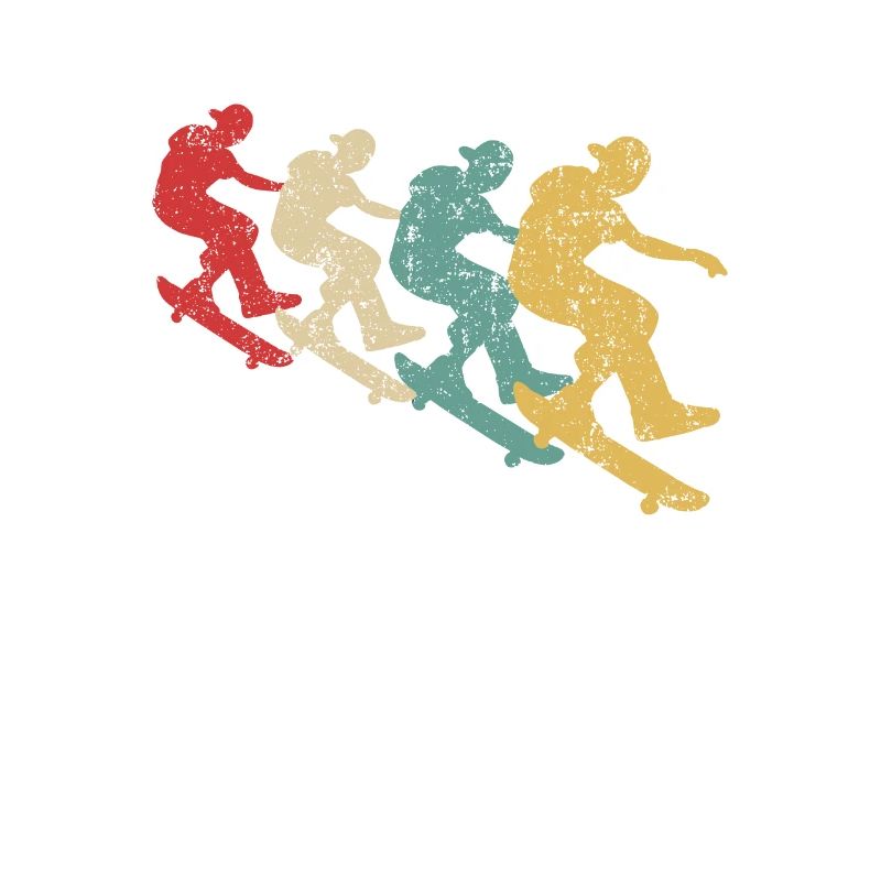 Skateboarding Skateboarder Skateboard Retro
