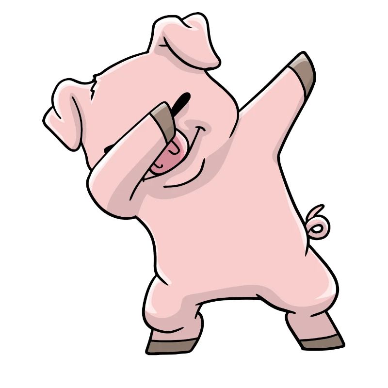 Schwein Kawaii Dabbing