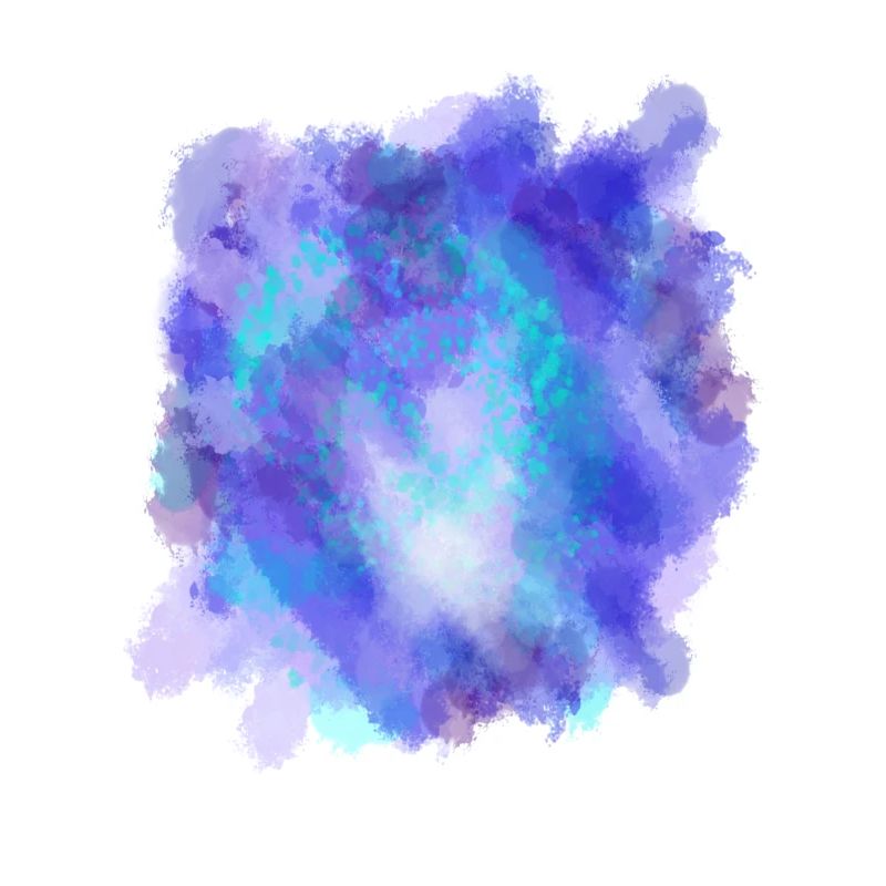 Aquarell malerei Meeresblau