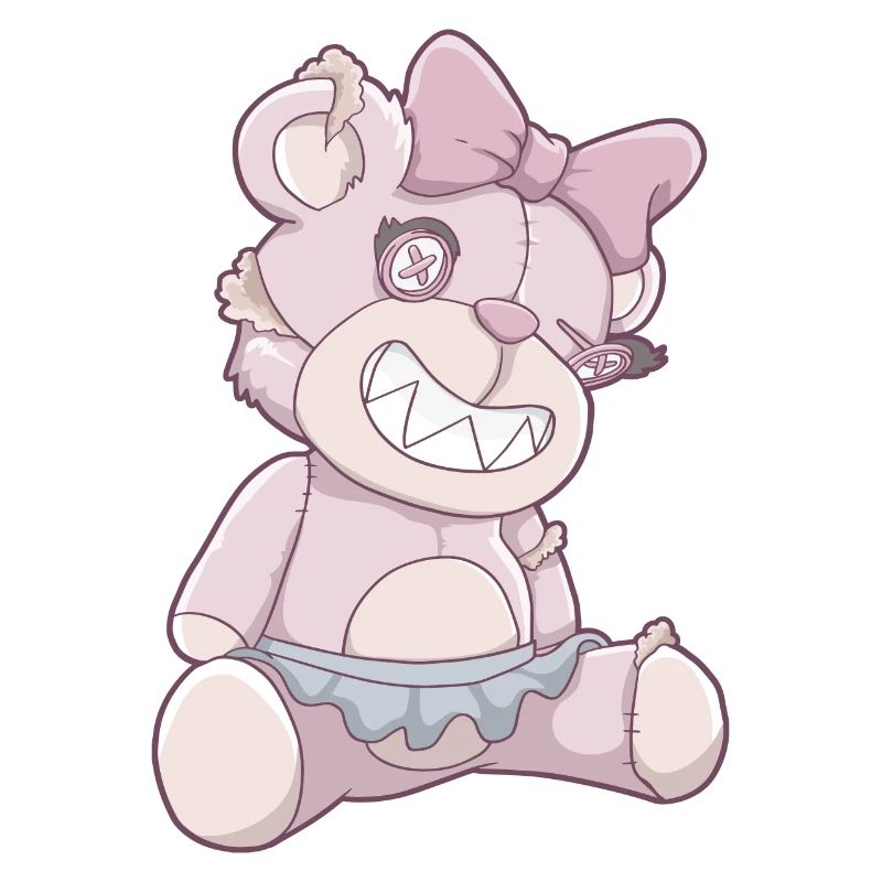 Pastell Gothic Bär