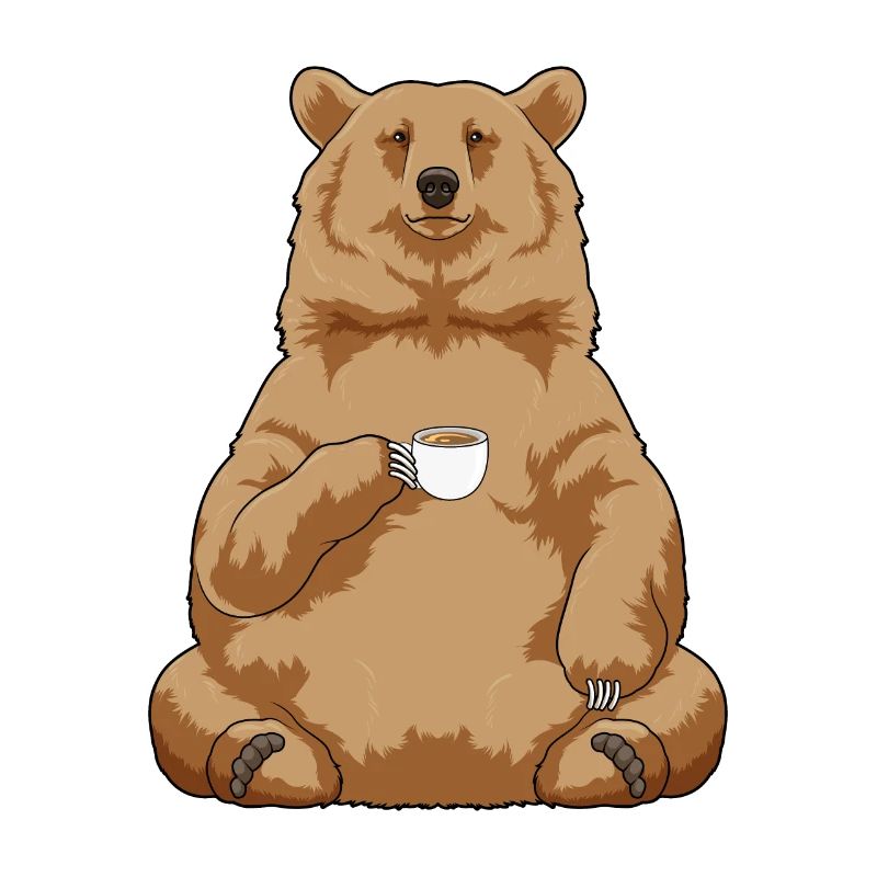Bär Kaffee Tasse