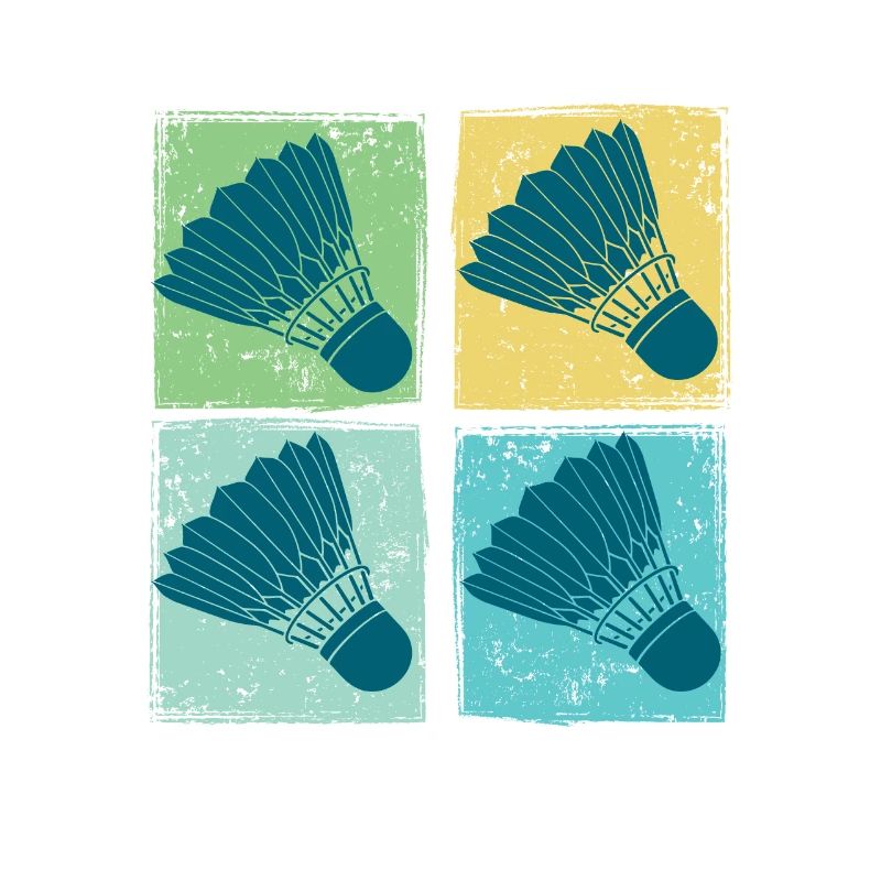 Badminton Federbälle Pop Art