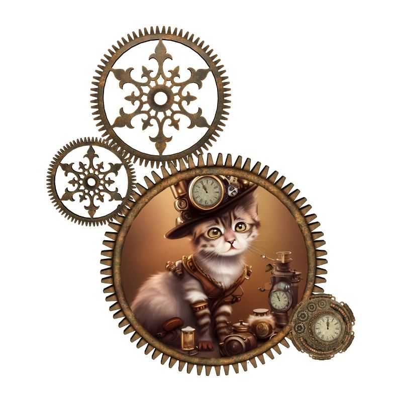 Kleines Steampunk-Kätzchen