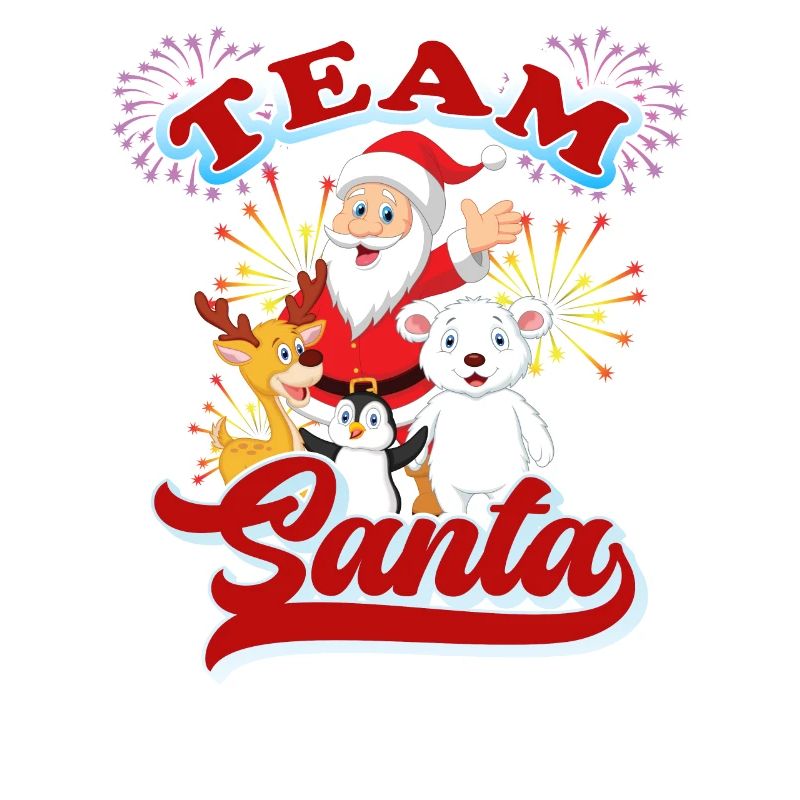 Weihnachtlicher Tier-Santa-Design