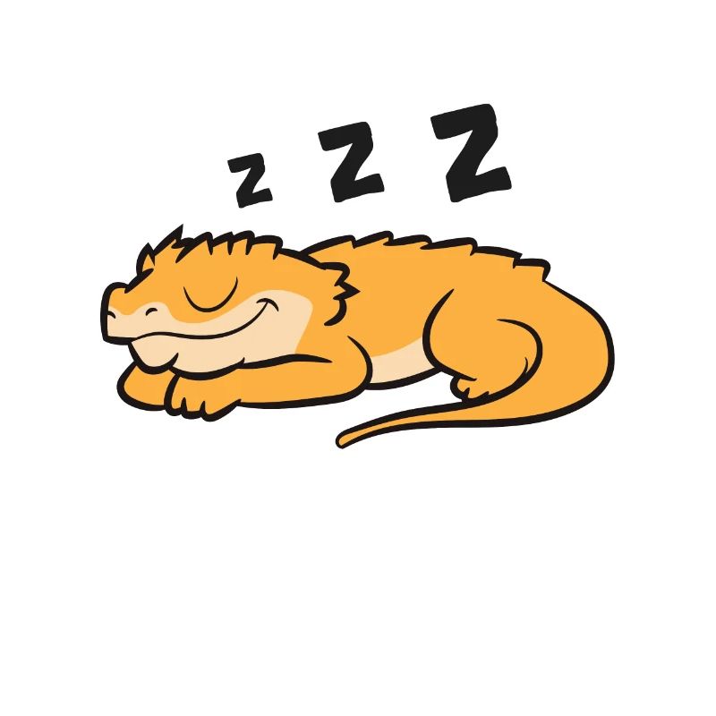 Crested Gecko Pajama Reptile Lizard Sleeping