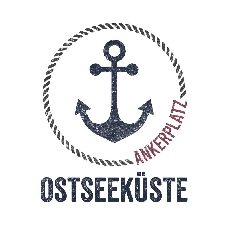 Ostseeküste Ankerplatz Nautik-Design