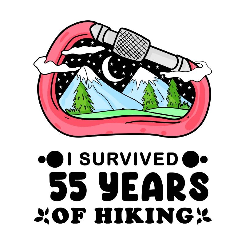 Mountain Wanderer 55e anniversaire 55 ans cadeau