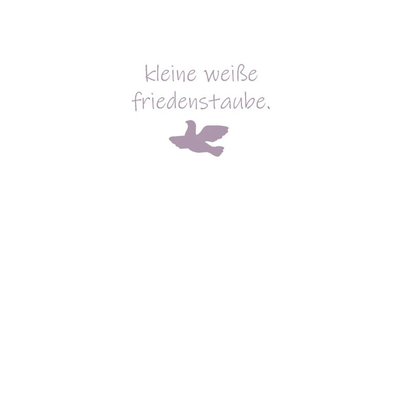 kleine weiße friedenstaube.