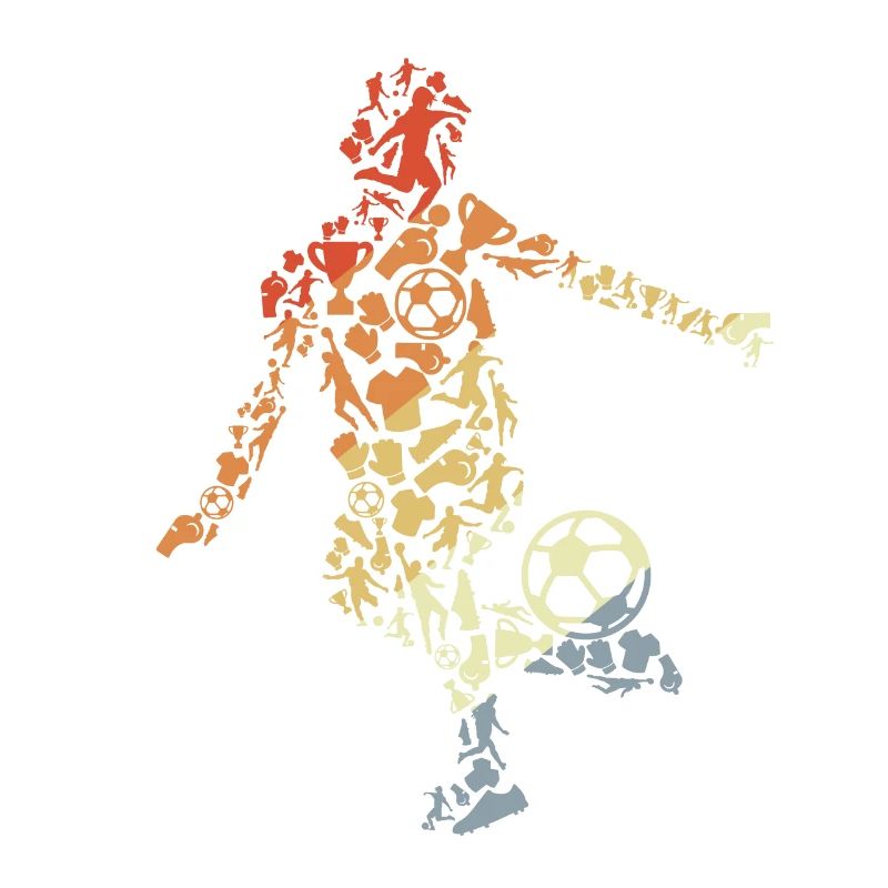 Soccer player sketch